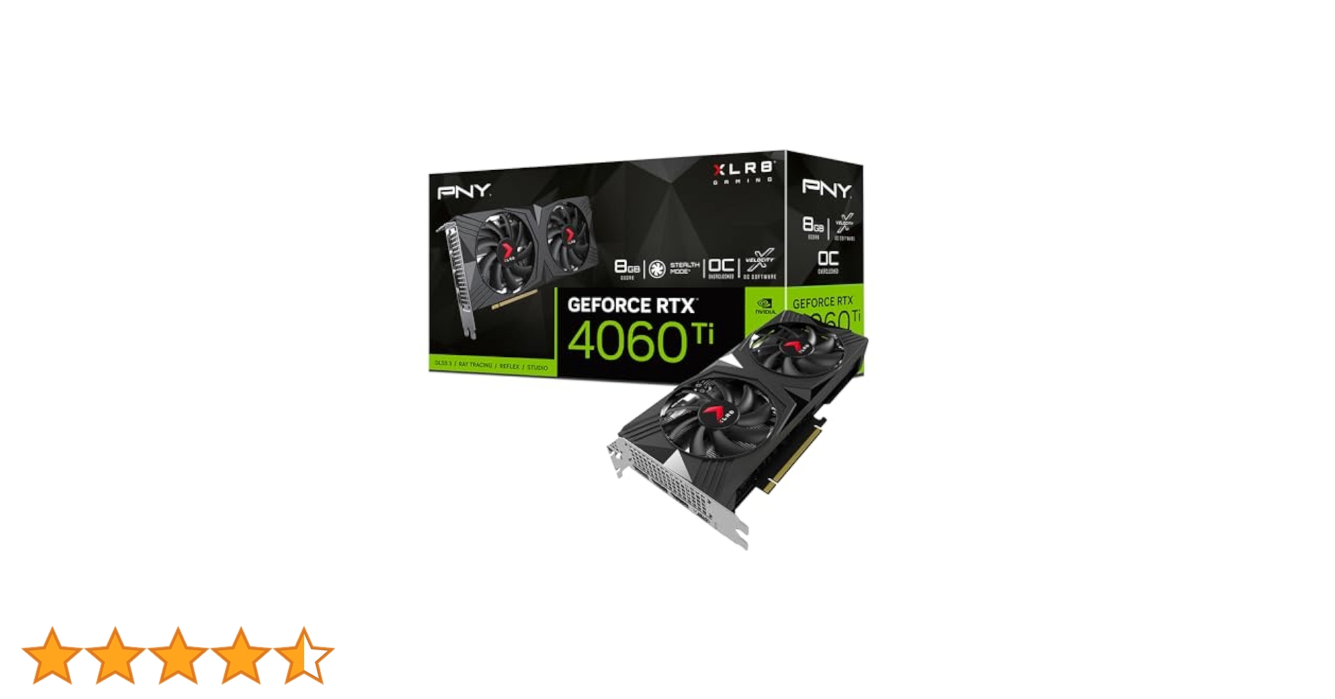 グラフィックボード・グラボ・ビデオカード PNY GeForce RTX 4060 Ti 8GB VERTO PNY GeForce RTX™ 4060 Ti 8GB VERTO™ Dual Fan DLSS 3